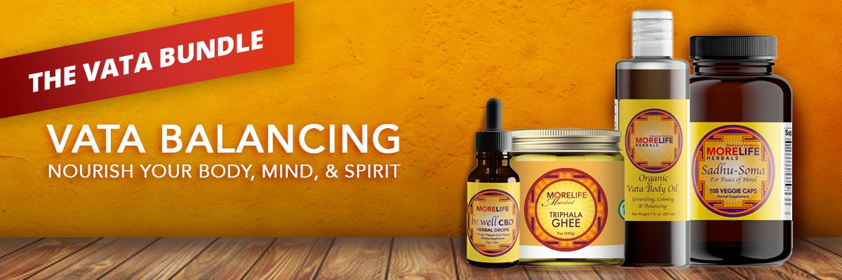 The Vata Bundle - triphala ghee, vata body oil, sadhu soma